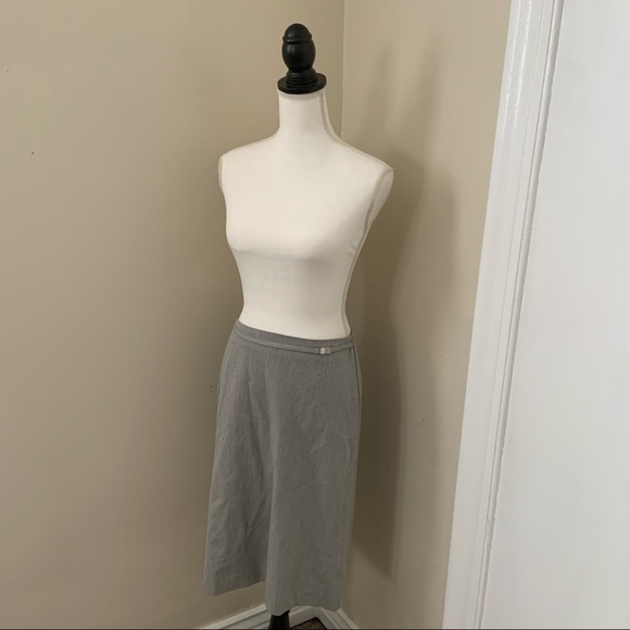 Gap Grey Gray Skirt with Belt Size 2 Y2K - Picture 1 of 9